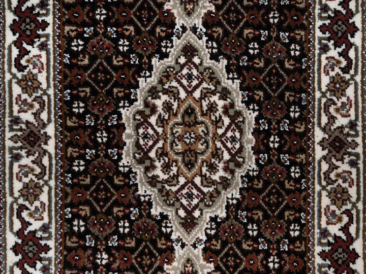 2'0" x 4'2" New Hand Knotted Black Wool Rectangle Oriental Rug - MOA10291568