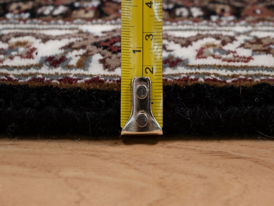 2'0" x 4'1" New Hand Knotted Black Wool Rectangle Oriental Rug - MOA10291569