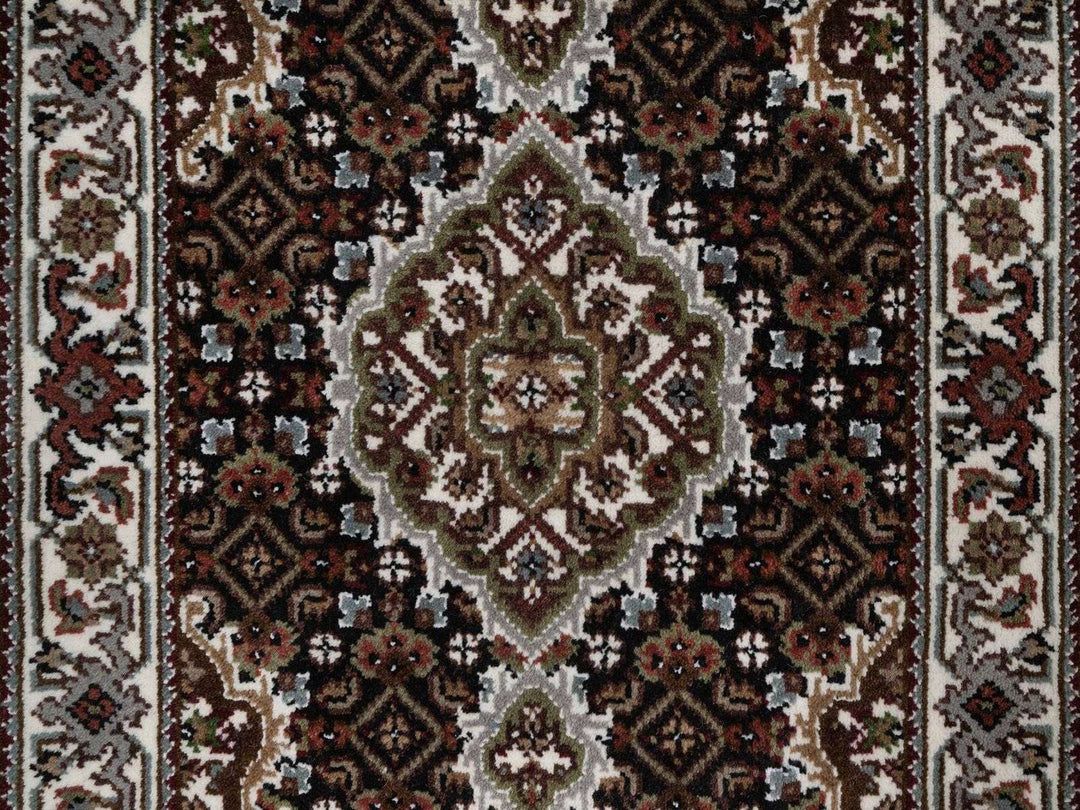 2'0" x 3'1" New Hand Knotted Black Wool Rectangle Oriental Rug - MOA10291570