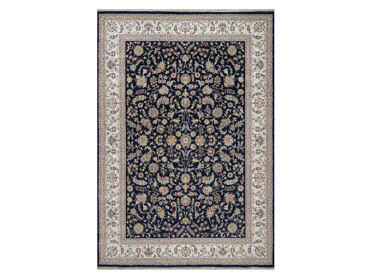 9'10" x 14'2" New Hand Knotted Blue Wool & Silk Rectangle Oriental Rug - MOA10291604