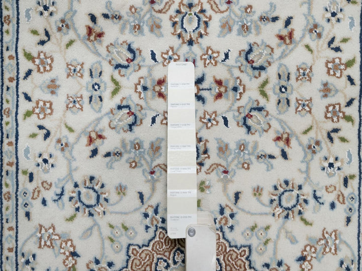 2'10" x 14'6" New Hand Knotted Ivory Wool & Silk Runner Oriental Rug - MOA10291614
