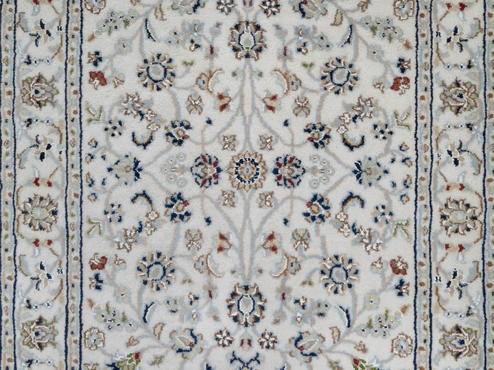2'9" x 17'11" New Hand Knotted Ivory Wool & Silk Runner Oriental Rug - MOA10291648