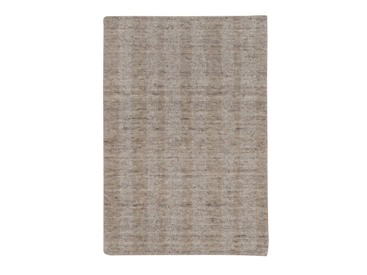 2'0" x 2'11" New Hand Loomed Brown Wool Rectangle Oriental Rug - MOA10291649