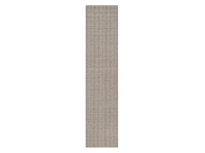 2'7" x 12'0" New Hand Loomed Brown Wool Runner Oriental Rug - MOA10291656