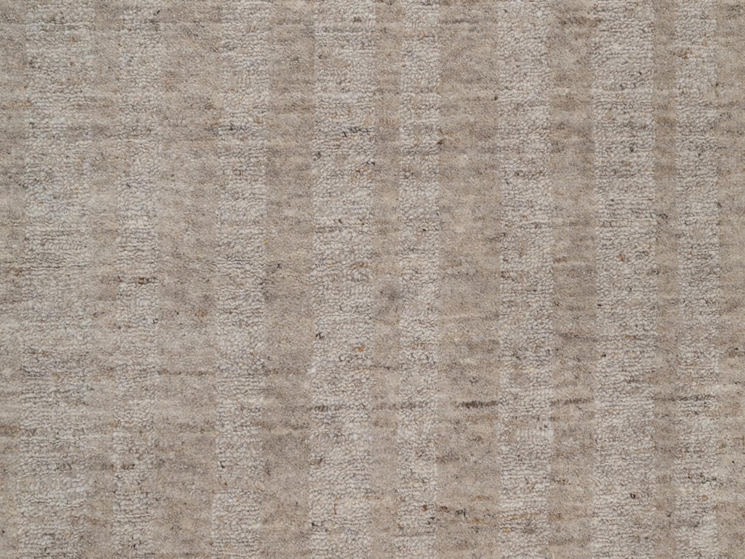 2'7" x 12'0" New Hand Loomed Brown Wool Runner Oriental Rug - MOA10291657