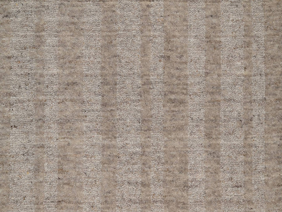 2'6" x 8'0" New Hand Loomed Brown Wool Runner Oriental Rug - MOA10291660