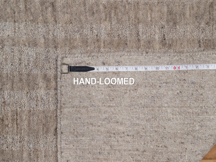 2'6" x 8'0" New Hand Loomed Brown Wool Runner Oriental Rug - MOA10291660