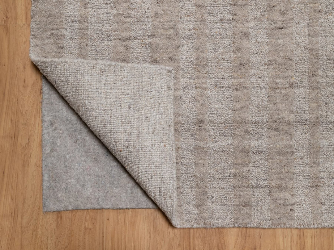 9'11" x 14'0" New Hand Loomed Brown Wool Rectangle Oriental Rug - MOA10291661