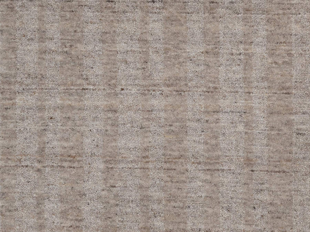 9'11" x 14'0" New Hand Loomed Brown Wool Rectangle Oriental Rug - MOA10291661