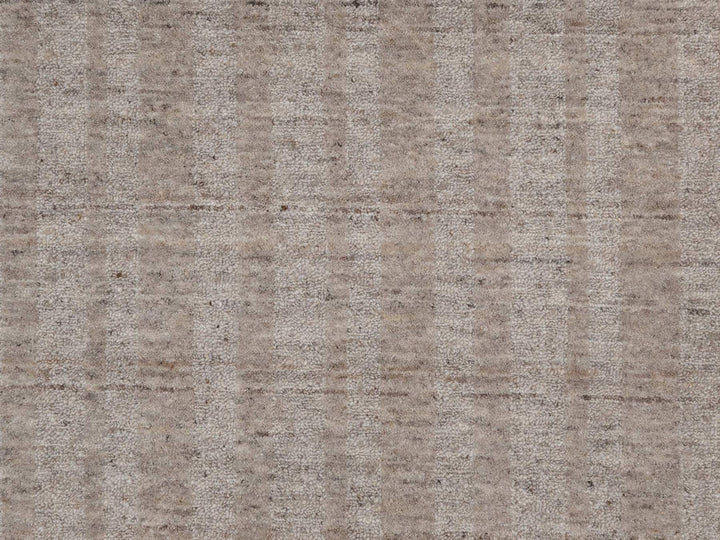 9'11" x 14'0" New Hand Loomed Brown Wool Rectangle Oriental Rug - MOA10291661