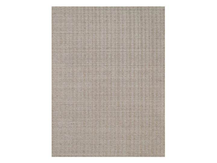 9'1" x 12'0" New Hand Loomed Brown Wool Rectangle Oriental Rug - MOA10291662