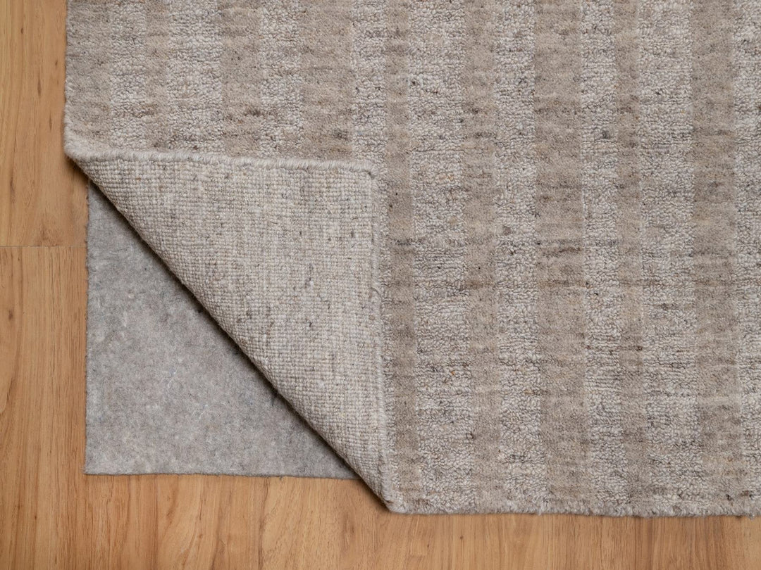 9'0" x 12'0" New Hand Loomed Brown Wool Rectangle Oriental Rug - MOA10291663