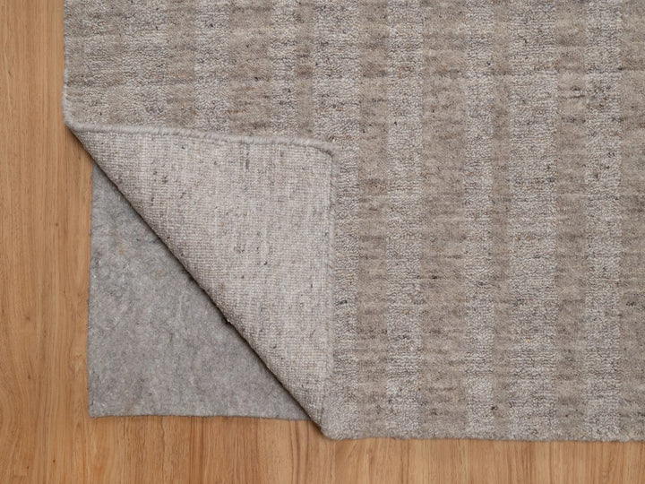 8'1" x 10'0" New Hand Loomed Brown Wool Rectangle Oriental Rug - MOA10291664