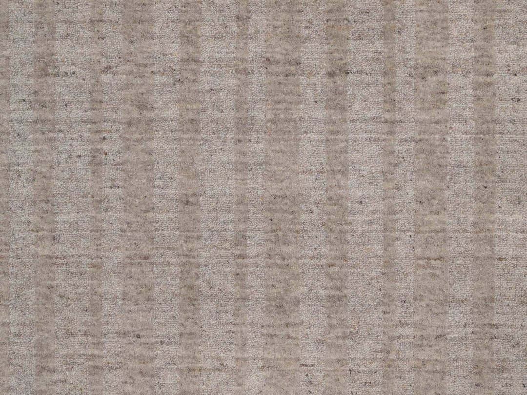 8'1" x 10'0" New Hand Loomed Brown Wool Rectangle Oriental Rug - MOA10291664
