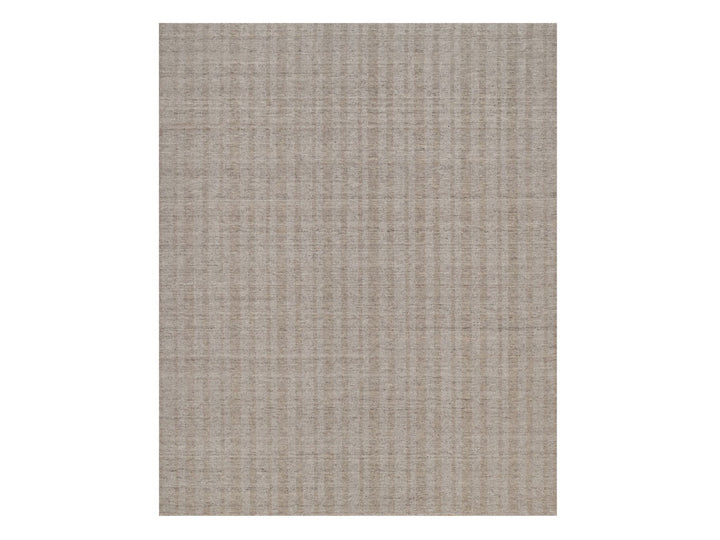 8'1" x 10'0" New Hand Loomed Brown Wool Rectangle Oriental Rug - MOA10291665