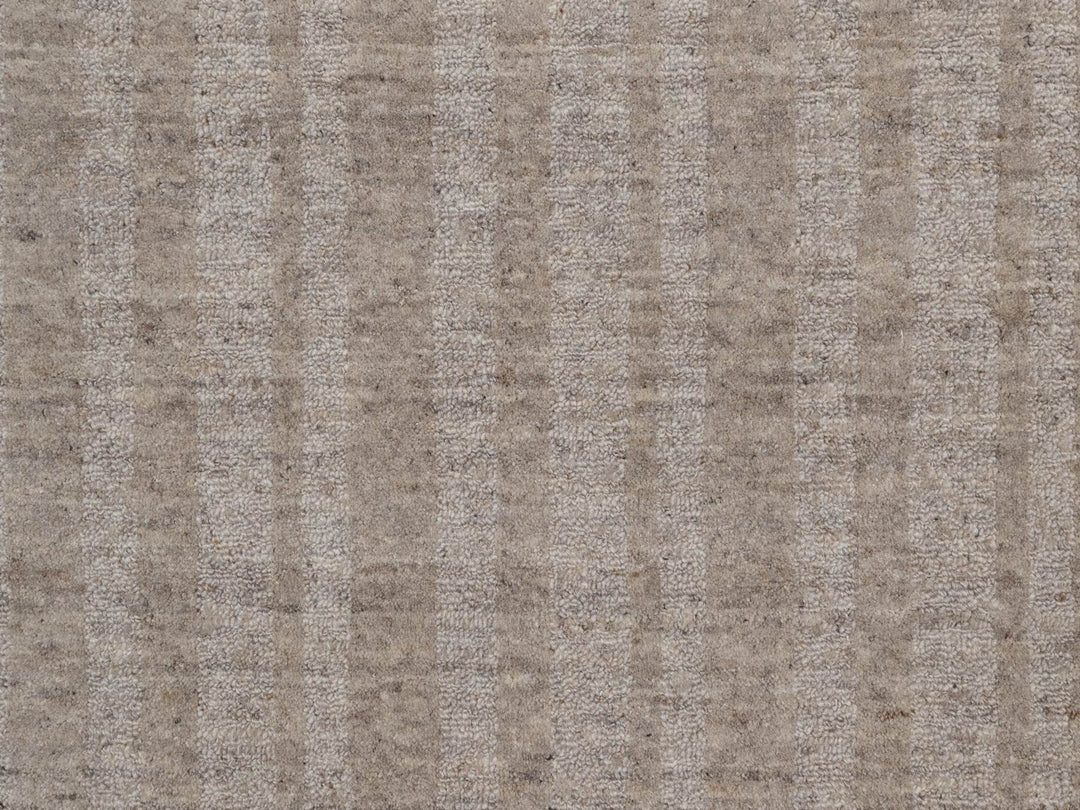 8'0" x 8'0" New Hand Loomed Brown Wool Round Oriental Rug - MOA10291667