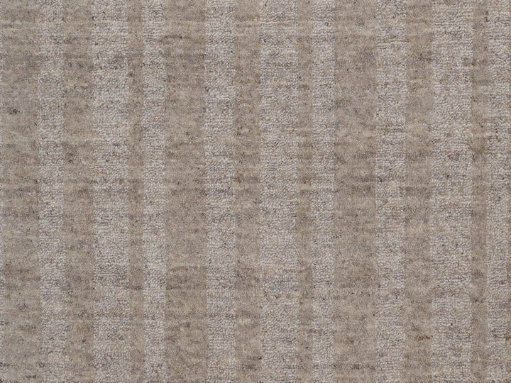 8'0" x 8'0" New Hand Loomed Brown Wool Round Oriental Rug - MOA10291667
