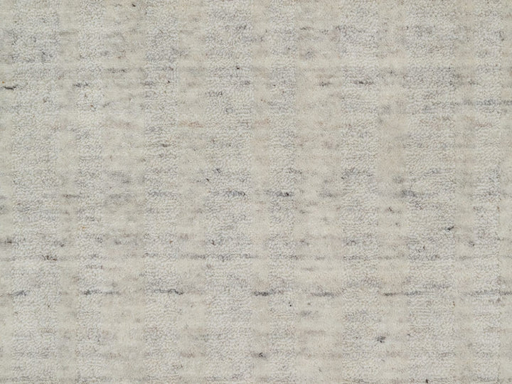2'6" x 9'11" New Hand Loomed Ivory Wool Runner Oriental Rug - MOA10291671