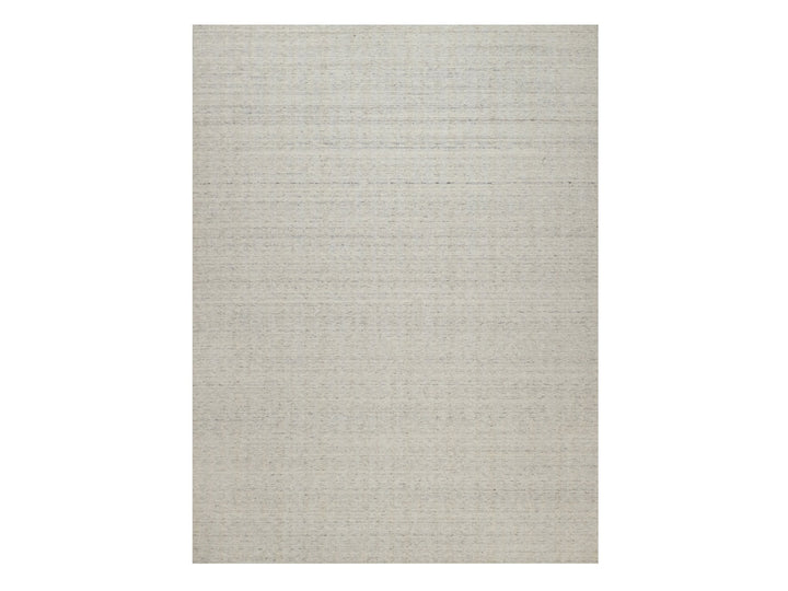 8'11" x 12'0" New Hand Loomed Ivory Wool Rectangle Oriental Rug - MOA10291673