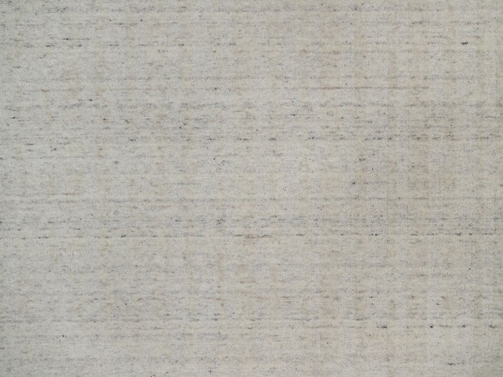 8'10" x 11'11" New Hand Loomed Ivory Wool Rectangle Oriental Rug - MOA10291675