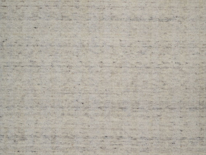 7'11" x 7'11" New Hand Loomed Ivory Wool Round Oriental Rug - MOA10291676