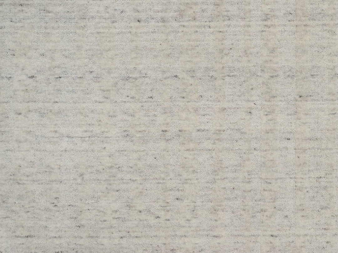 8'1" x 10'0" New Hand Loomed Ivory Wool Rectangle Oriental Rug - MOA10291677