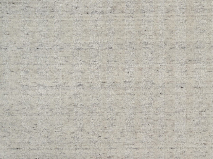8'1" x 10'0" New Hand Loomed Ivory Wool Rectangle Oriental Rug - MOA10291677