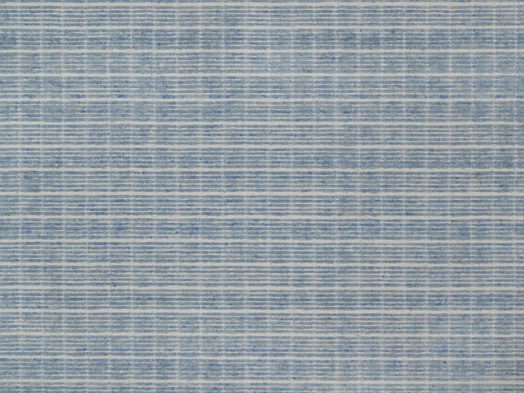 9'1" x 12'0" New Hand Loomed Blue Wool Rectangle Oriental Rug - MOA10291687