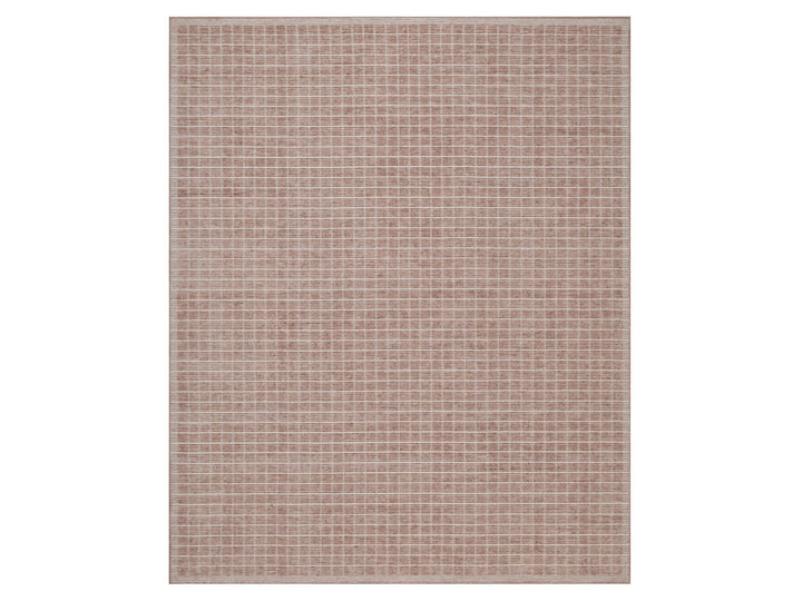 8'1" x 10'0" New Hand Loomed Pink Wool Rectangle Oriental Rug - MOA10291694