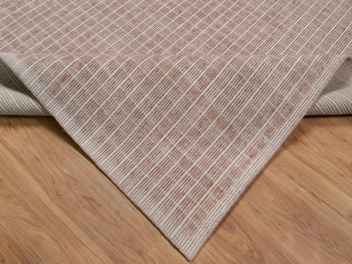 10'1" x 14'0" New Hand Loomed Pink Wool Rectangle Oriental Rug - MOA10291695