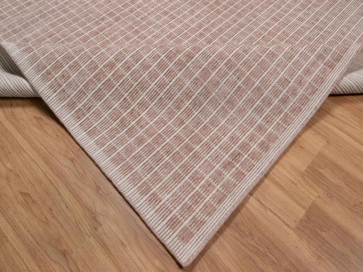 9'2" x 12'0" New Hand Loomed Pink Wool Rectangle Oriental Rug - MOA10291696