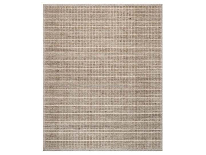 8'1" x 10'0" New Hand Loomed Brown Wool Rectangle Oriental Rug - MOA10291700