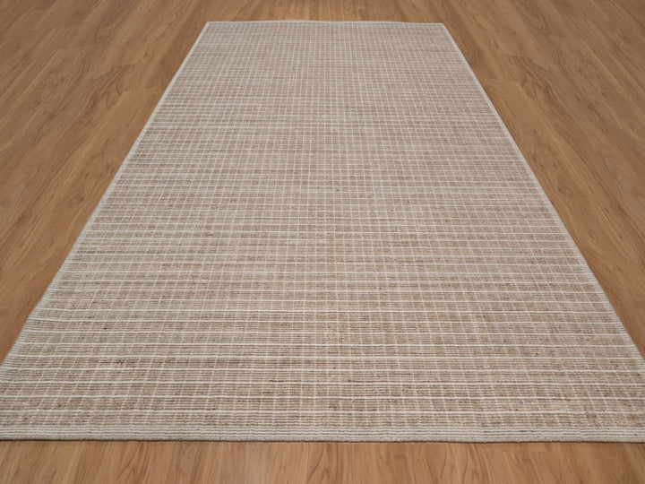 10'0" x 13'11" New Hand Loomed Brown Wool Rectangle Oriental Rug - MOA10291706