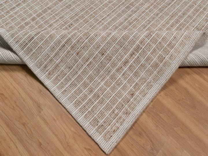 10'0" x 13'11" New Hand Loomed Brown Wool Rectangle Oriental Rug - MOA10291706