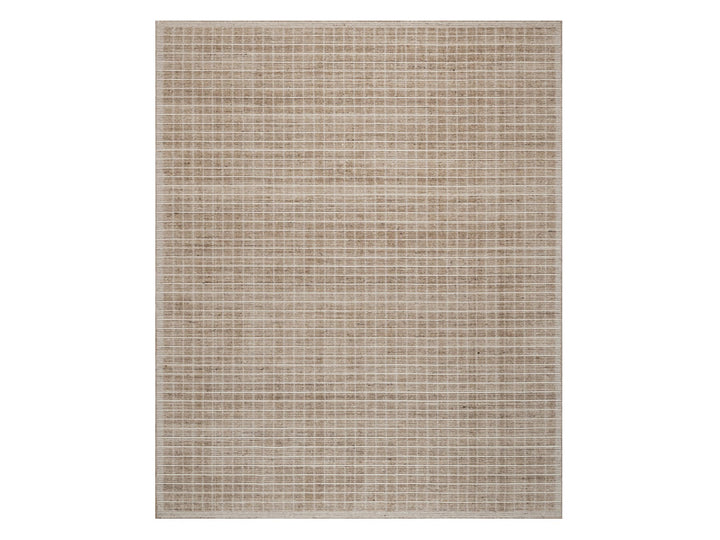 8'0" x 10'0" New Hand Loomed Brown Wool Rectangle Oriental Rug - MOA10291707
