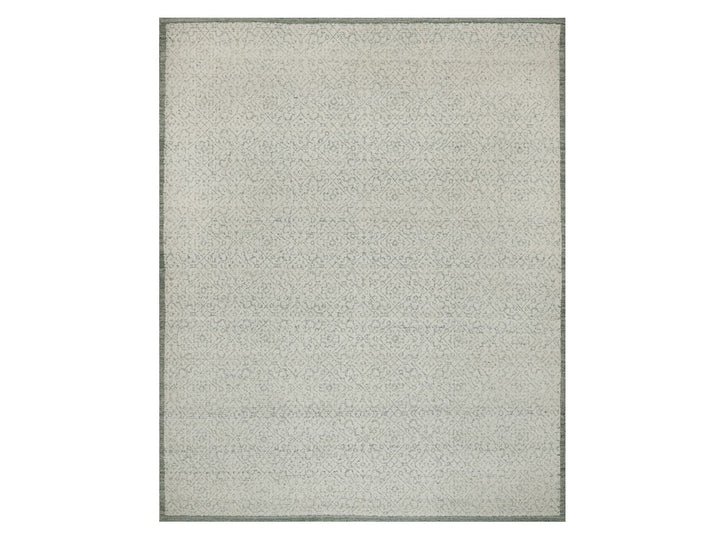 8'2" x 10'2" New Hand Woven Ivory Wool Rectangle Oriental Rug - MOA10291716