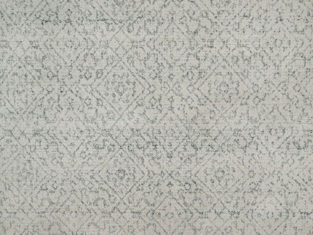 8'2" x 10'2" New Hand Woven Ivory Wool Rectangle Oriental Rug - MOA10291716