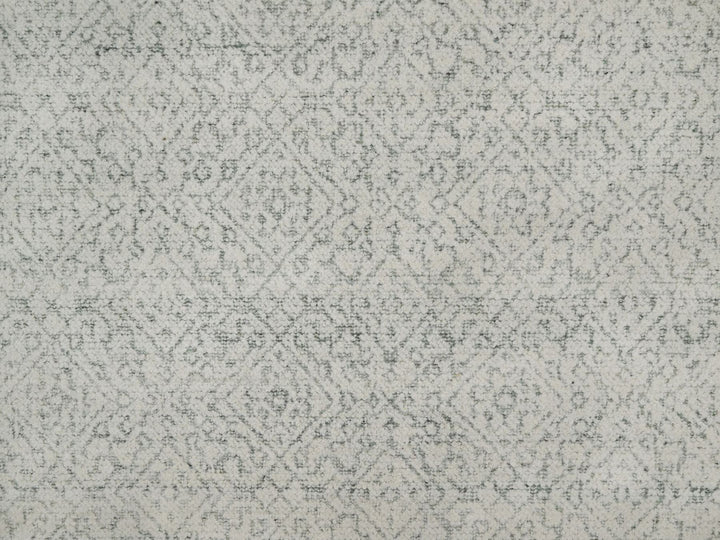 8'2" x 10'2" New Hand Woven Ivory Wool Rectangle Oriental Rug - MOA10291716