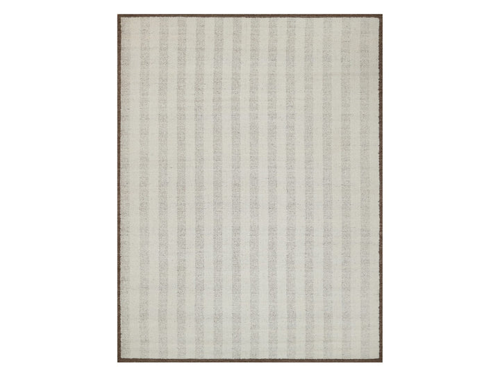 9'3" x 12'0" New Hand Woven Ivory Wool Rectangle Oriental Rug - MOA10291717