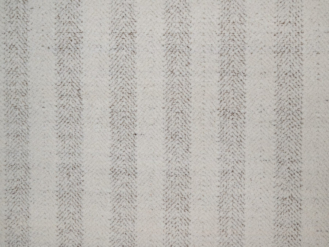 9'3" x 12'0" New Hand Woven Ivory Wool Rectangle Oriental Rug - MOA10291717