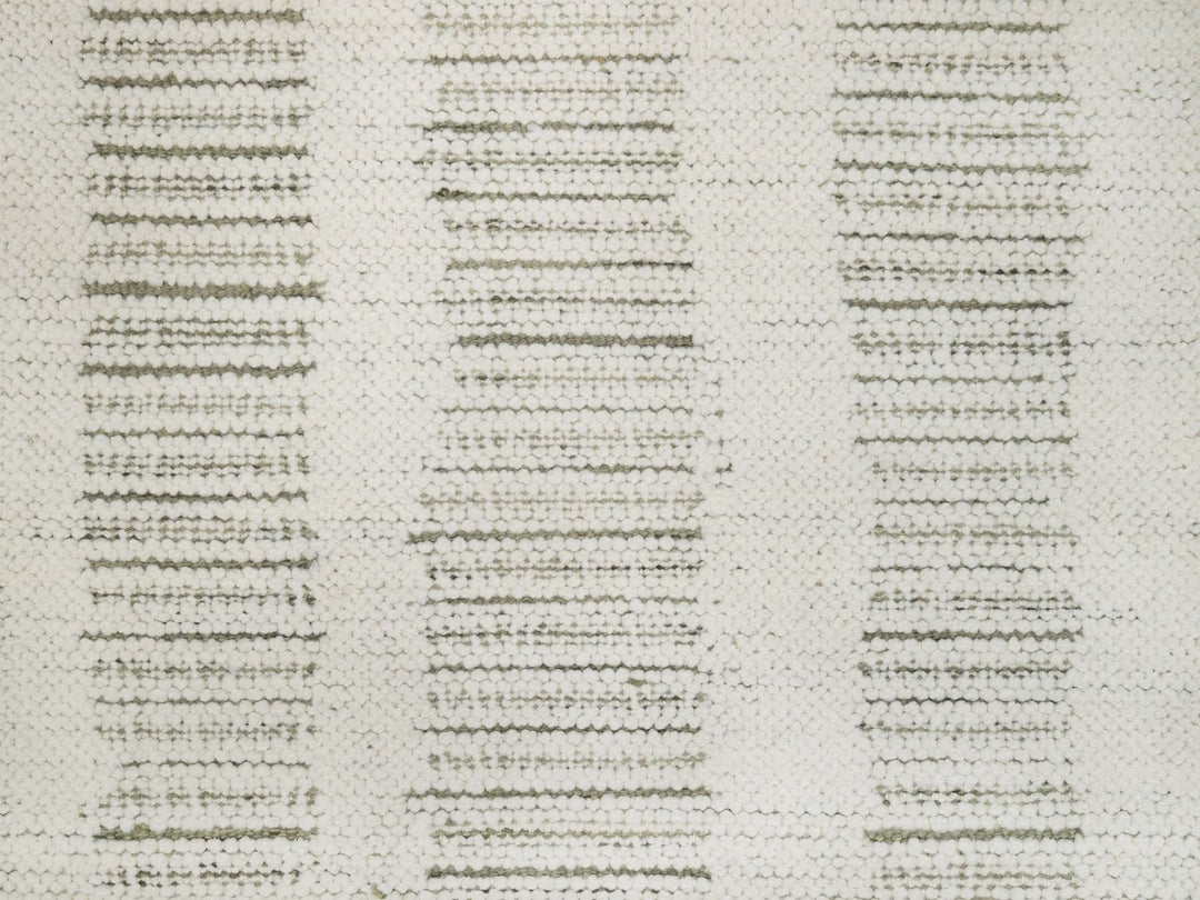 2'5" x 7'11" New Hand Woven Ivory Wool Runner Oriental Rug - MOA10291723