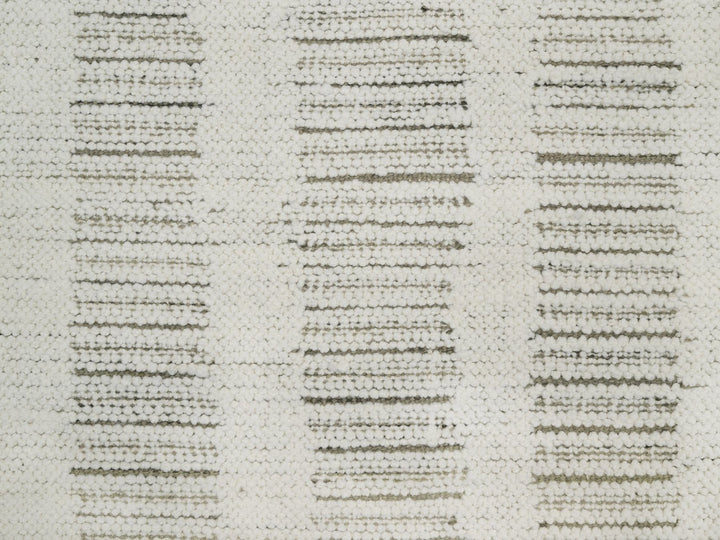 2'6" x 9'11" New Hand Woven Ivory Wool Runner Oriental Rug - MOA10291727