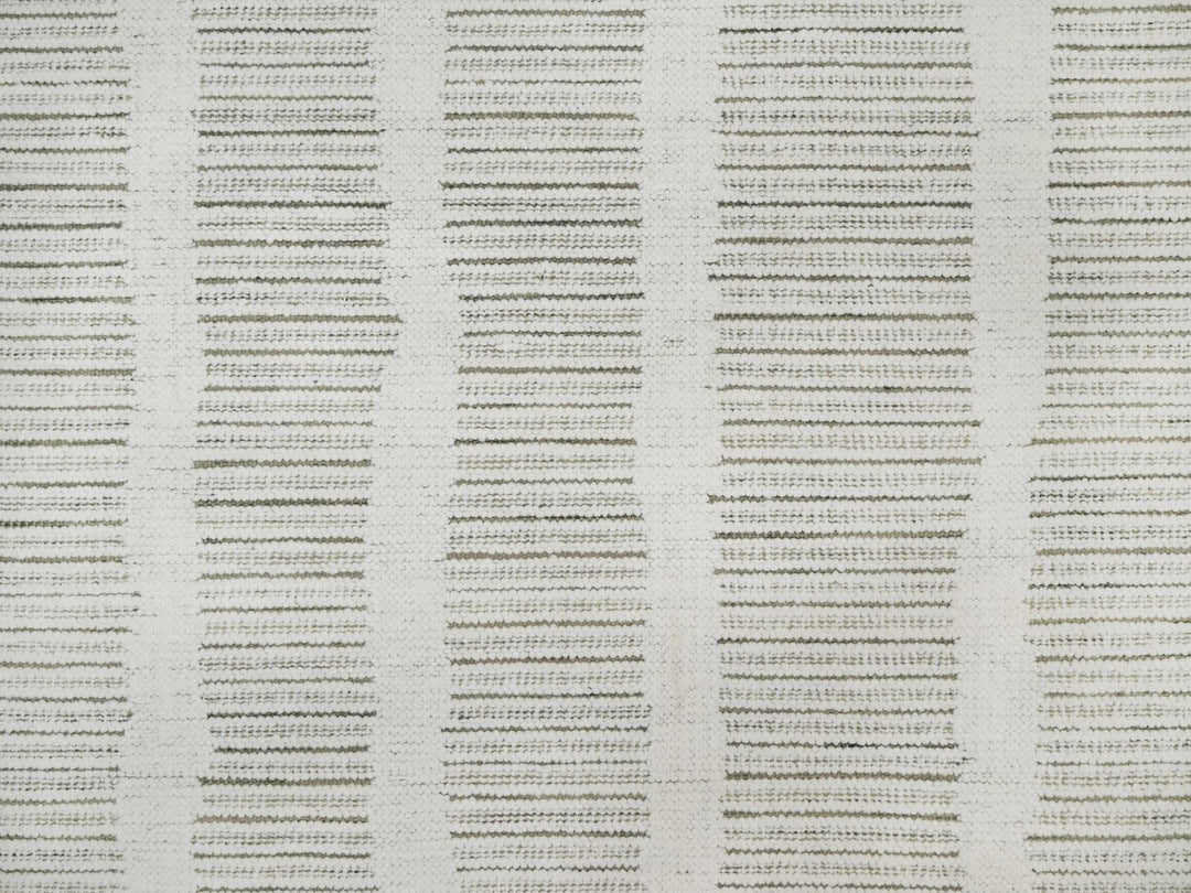 9'0" x 12'1" New Hand Woven Ivory Wool Rectangle Oriental Rug - MOA10291735