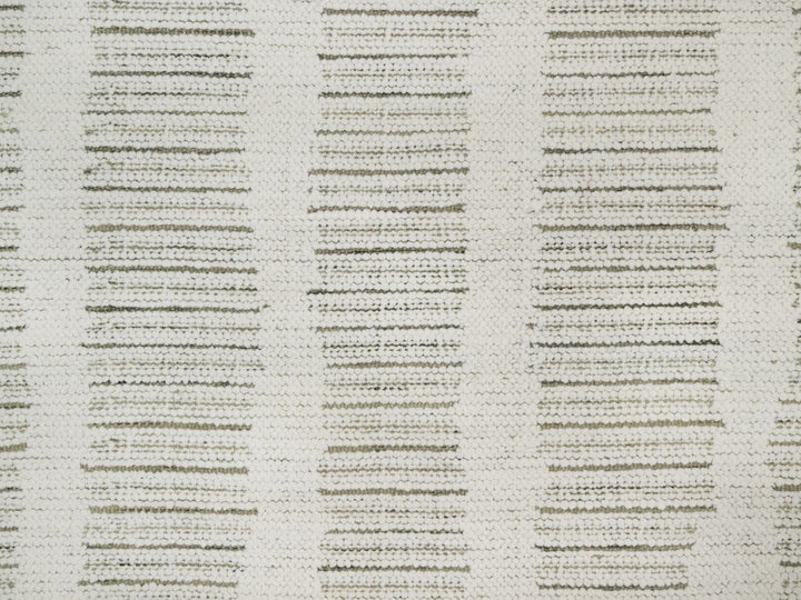 4'11" x 4'11" New Hand Woven Ivory Wool Round Oriental Rug - MOA10291740