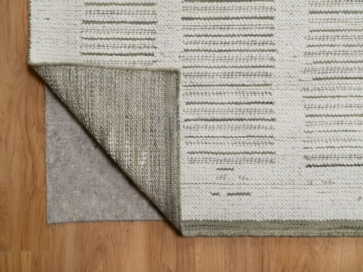 11'11" x 15'0" New Hand Woven Ivory Wool Rectangle Oriental Rug - MOA10291742
