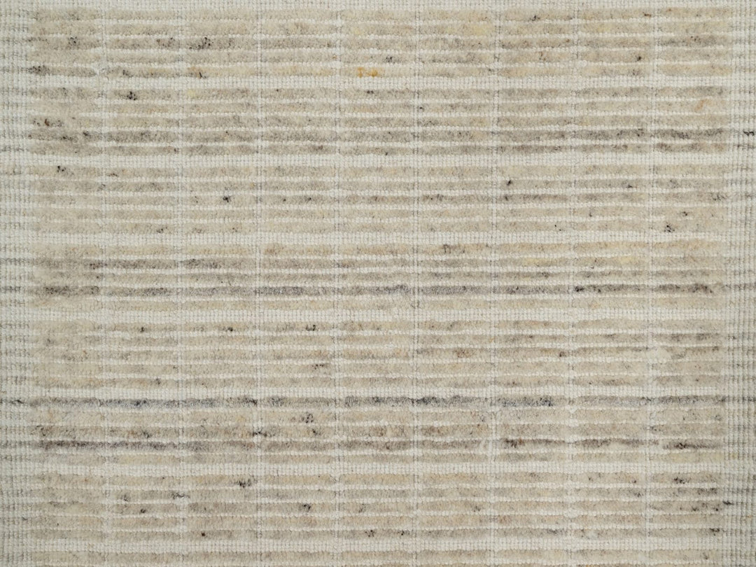 2'0" x 3'1" New Hand Loomed Ivory Wool Rectangle Oriental Rug - MOA10291746