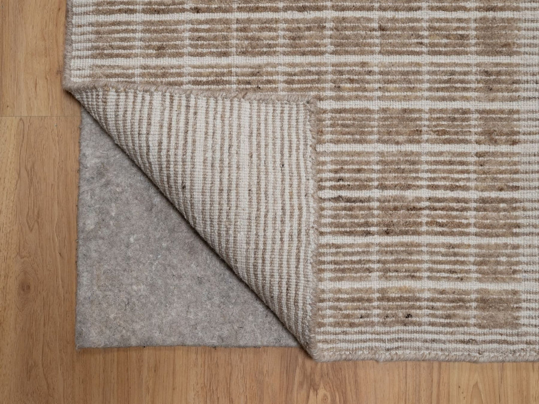 2'0" x 3'1" New Hand Loomed Brown Wool Rectangle Oriental Rug - MOA10291759