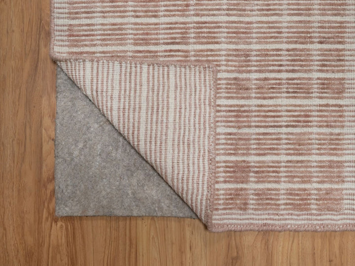 1'10" x 3'1" New Hand Loomed Pink Wool Rectangle Oriental Rug - MOA10291764