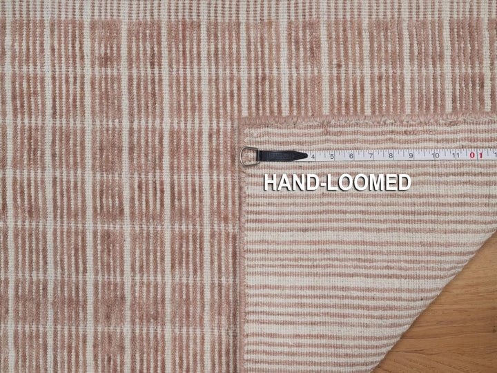 1'10" x 3'1" New Hand Loomed Pink Wool Rectangle Oriental Rug - MOA10291764