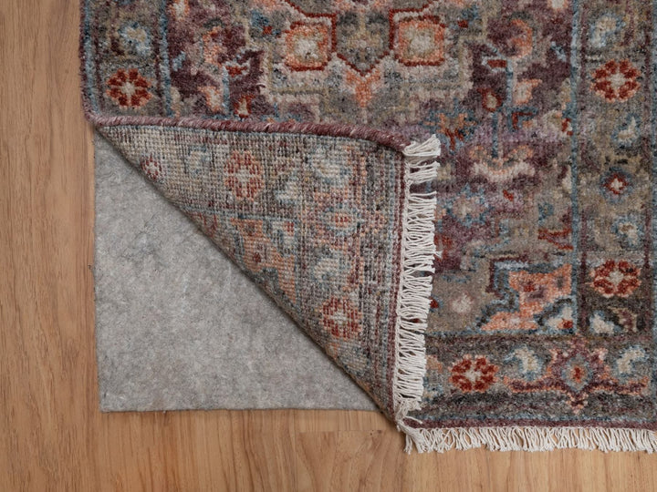 1'10" x 3'0" New Hand Knotted Red Wool Rectangle Oriental Rug - MOA10291769